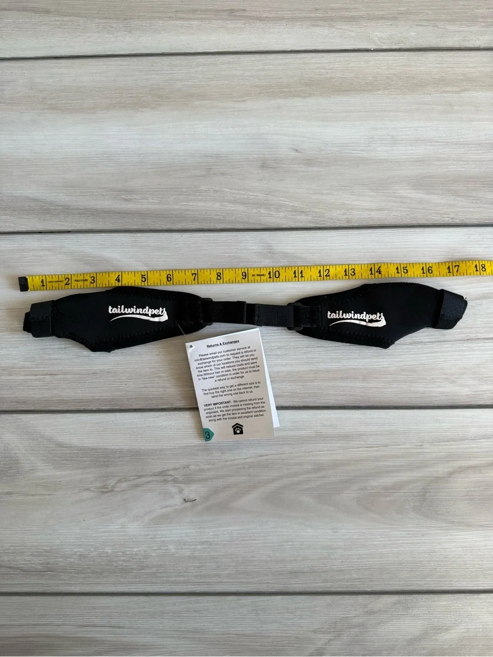 Tailwindpets Double Knee Brace for Dogs Black Size: Ultra Mini NWT IN PACKAGE